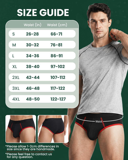 Akvsops Incontinence Underwear for Men, 130ml Absorbency Men's Incontinence Underwear Leak Proof Washable Reusable Cotton Boxer Briefs, Male Adult Bladder Control Protective Underwear 3 Pack